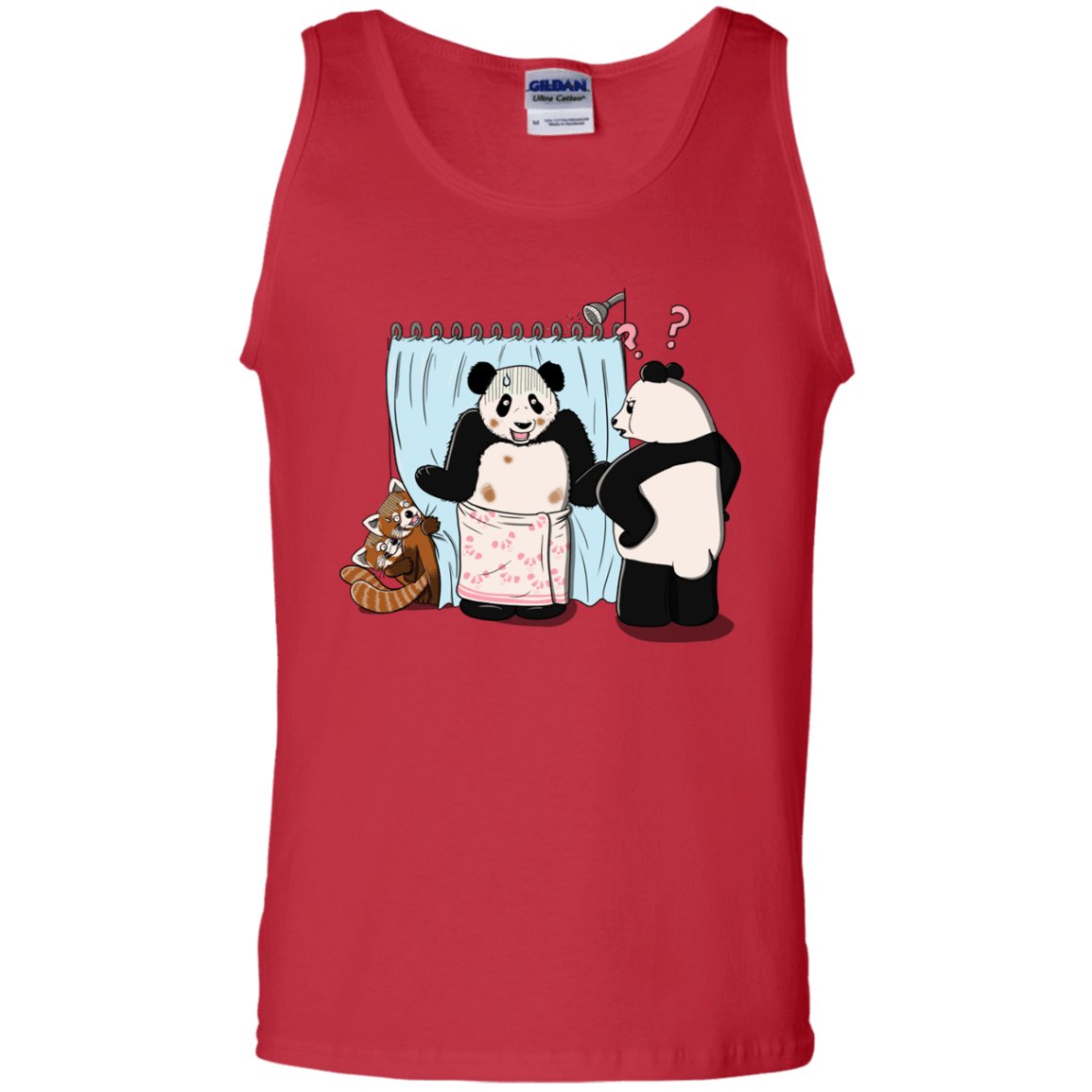 T-Shirts Red / S Panda Infidelity Men's Tank Top