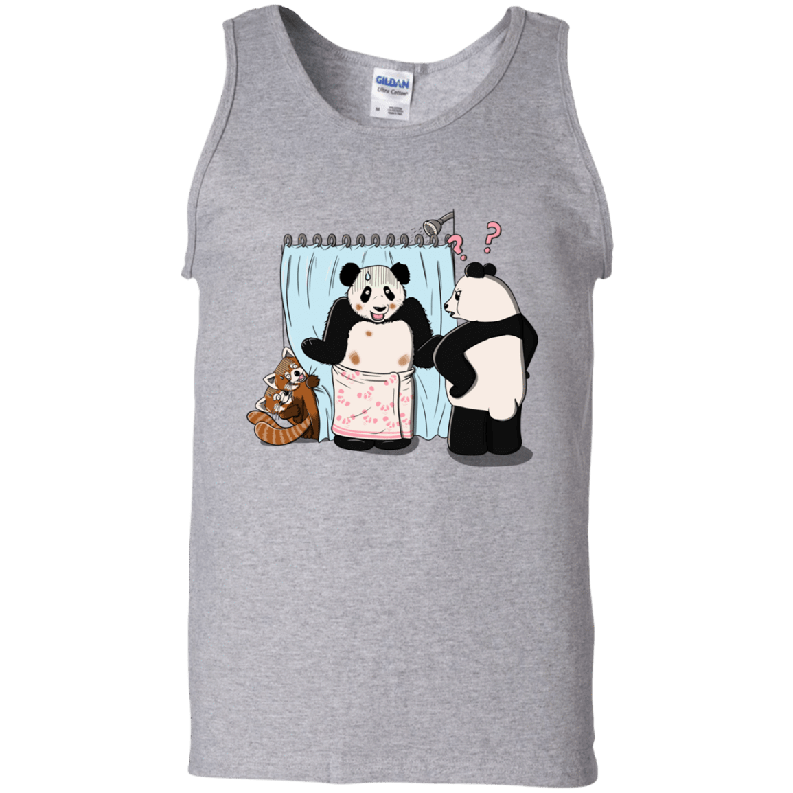 T-Shirts Sport Grey / S Panda Infidelity Men's Tank Top