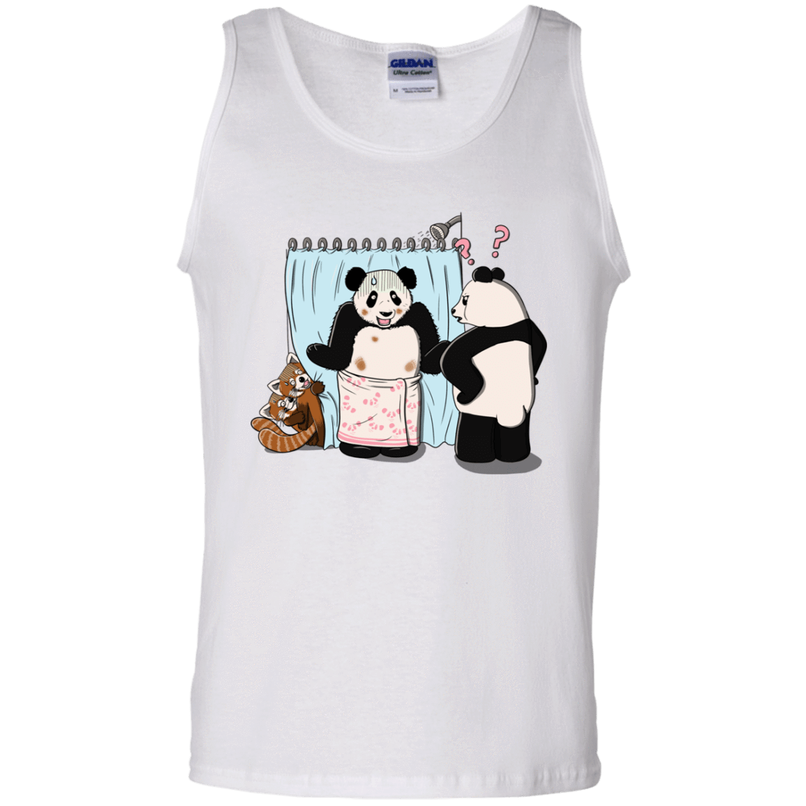 T-Shirts White / S Panda Infidelity Men's Tank Top