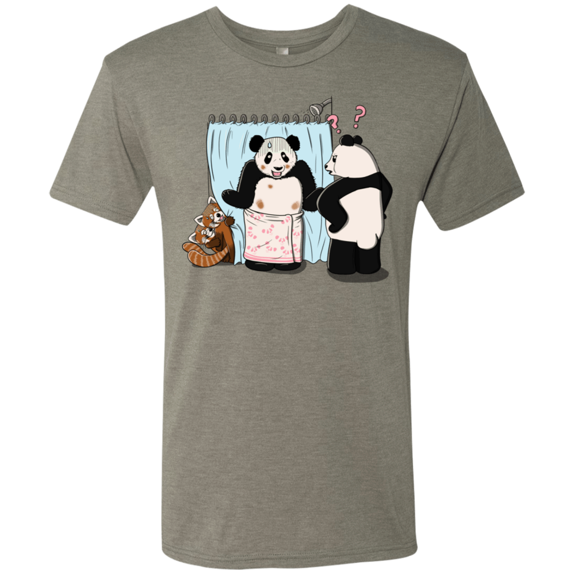 T-Shirts Venetian Grey / S Panda Infidelity Men's Triblend T-Shirt