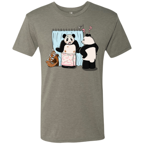 T-Shirts Venetian Grey / S Panda Infidelity Men's Triblend T-Shirt