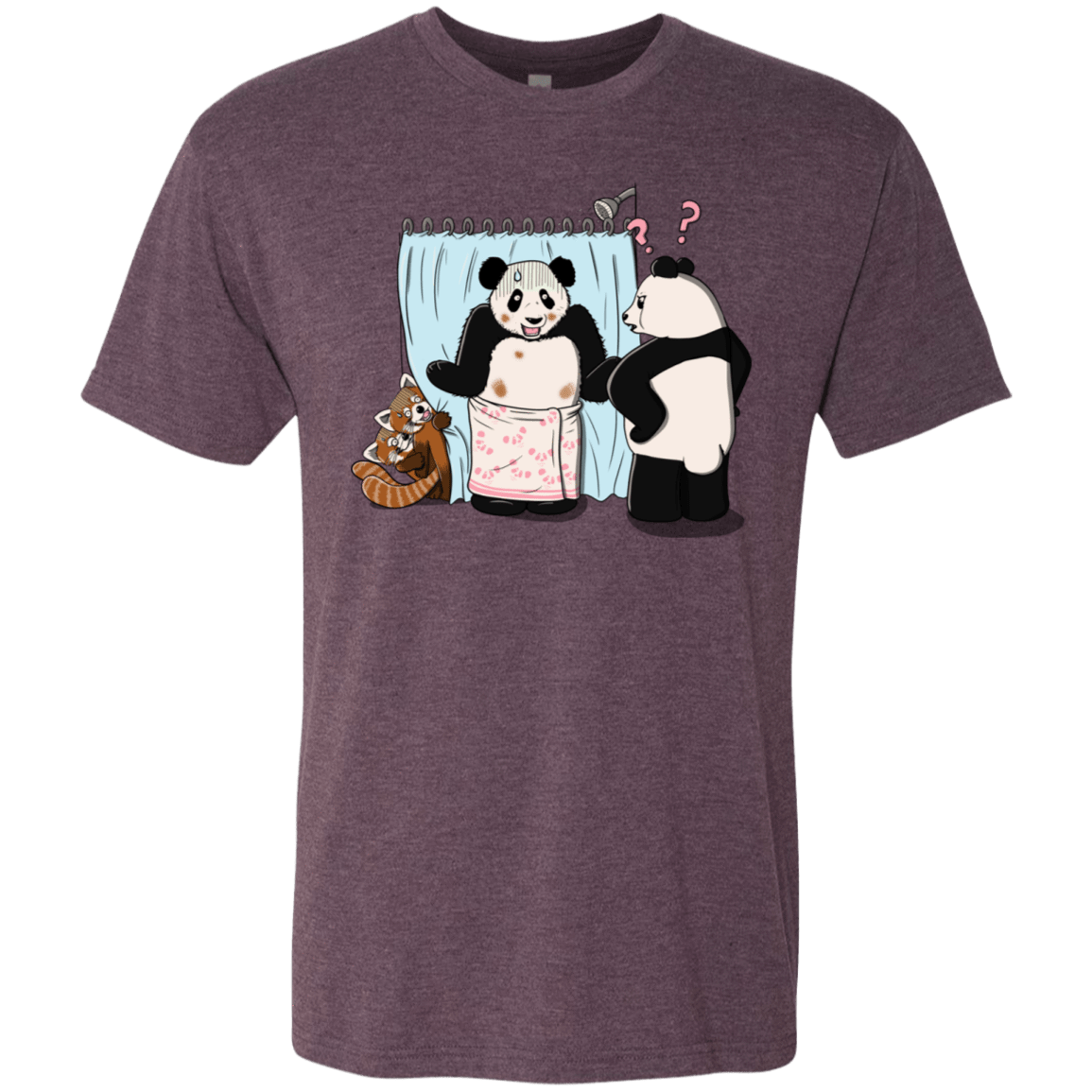 T-Shirts Vintage Purple / S Panda Infidelity Men's Triblend T-Shirt