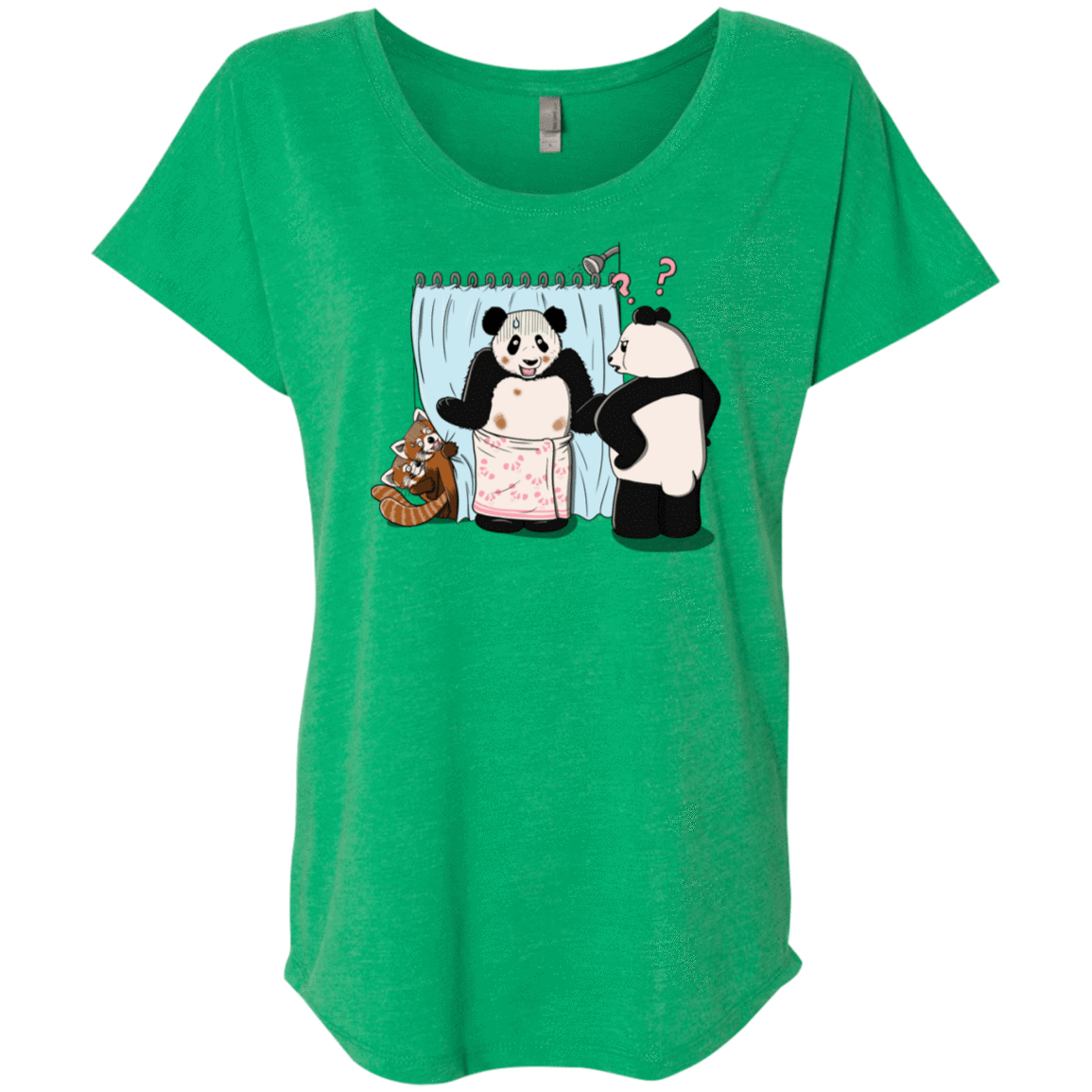 T-Shirts Envy / X-Small Panda Infidelity Triblend Dolman Sleeve