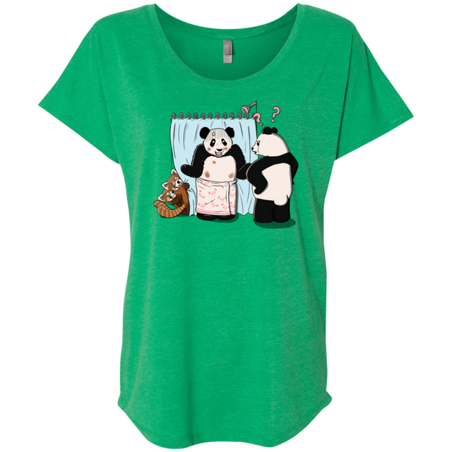 T-Shirts Envy / X-Small Panda Infidelity Triblend Dolman Sleeve