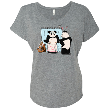 T-Shirts Premium Heather / X-Small Panda Infidelity Triblend Dolman Sleeve