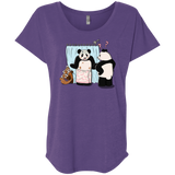 T-Shirts Purple Rush / X-Small Panda Infidelity Triblend Dolman Sleeve