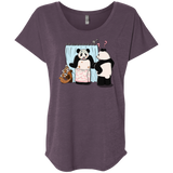 T-Shirts Vintage Purple / X-Small Panda Infidelity Triblend Dolman Sleeve