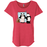 T-Shirts Vintage Red / X-Small Panda Infidelity Triblend Dolman Sleeve