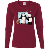 T-Shirts Cardinal / S Panda Infidelity Women's Long Sleeve T-Shirt