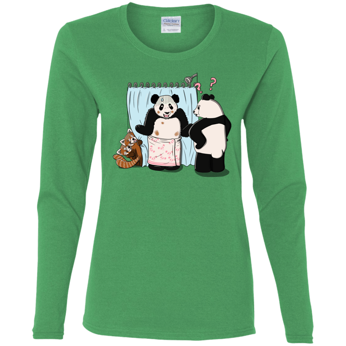 T-Shirts Irish Green / S Panda Infidelity Women's Long Sleeve T-Shirt