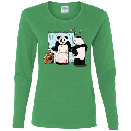 T-Shirts Irish Green / S Panda Infidelity Women's Long Sleeve T-Shirt