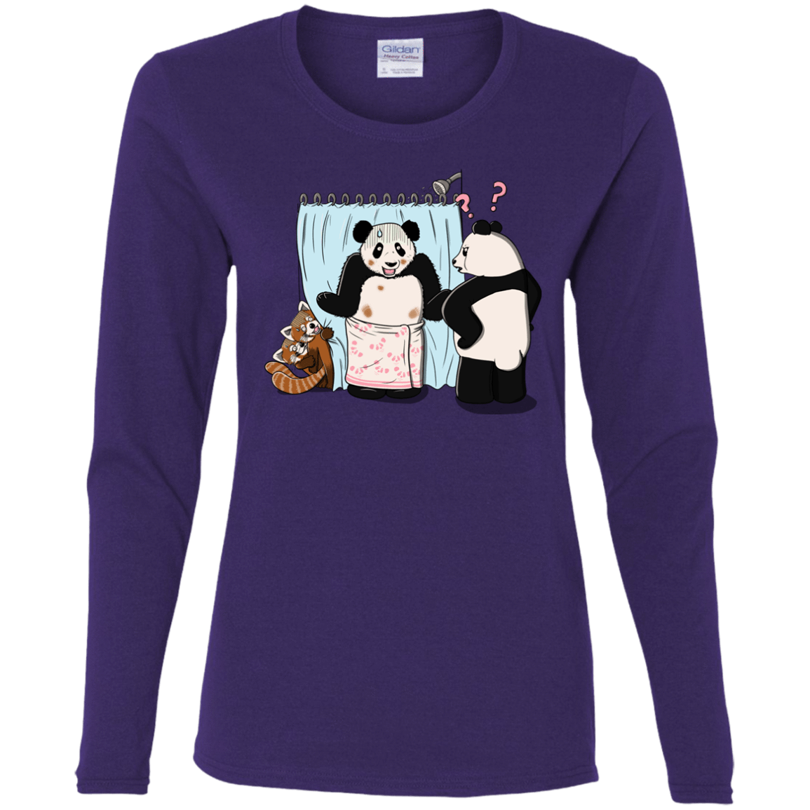 T-Shirts Purple / S Panda Infidelity Women's Long Sleeve T-Shirt