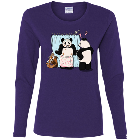 T-Shirts Purple / S Panda Infidelity Women's Long Sleeve T-Shirt