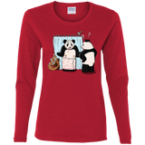 T-Shirts Red / S Panda Infidelity Women's Long Sleeve T-Shirt