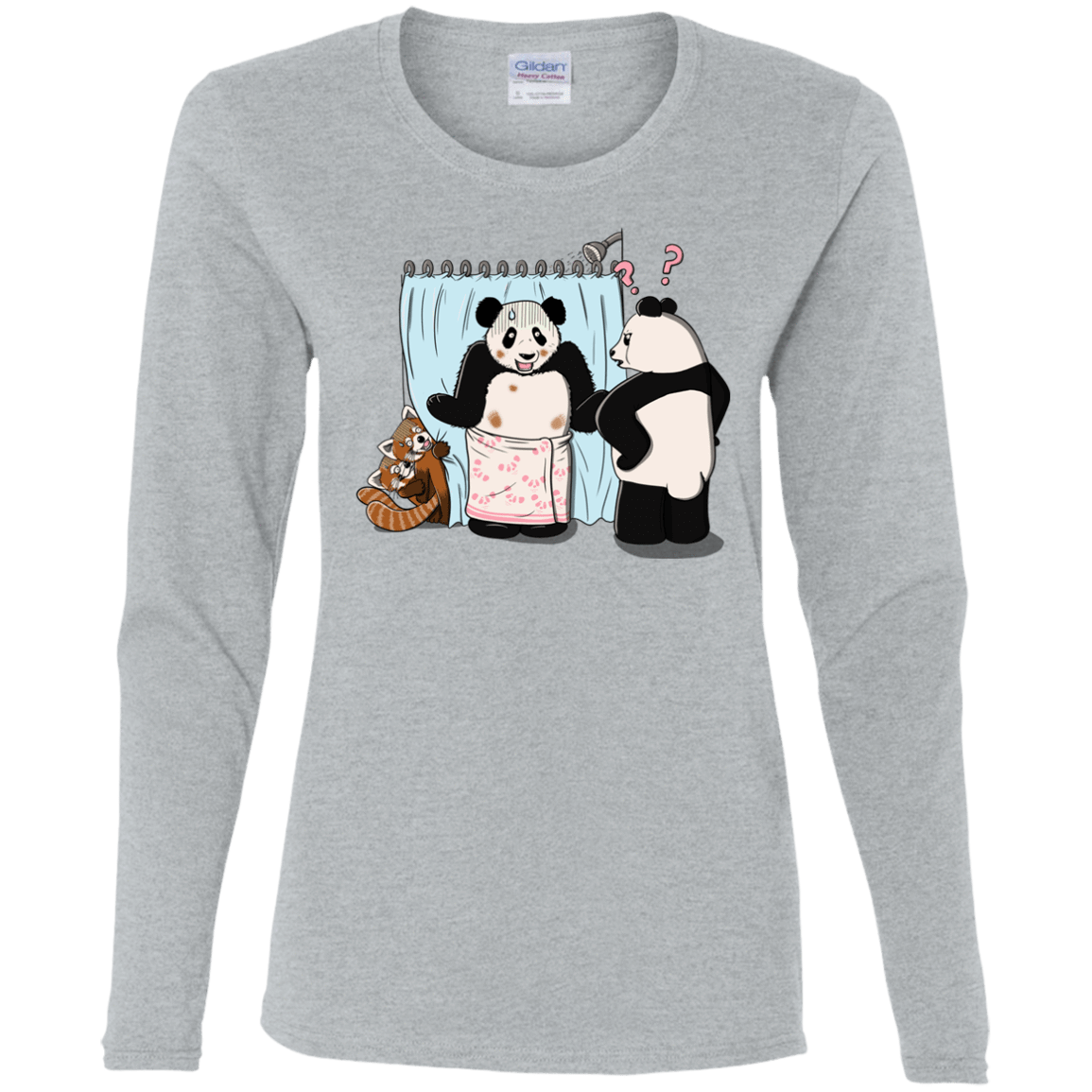 T-Shirts Sport Grey / S Panda Infidelity Women's Long Sleeve T-Shirt