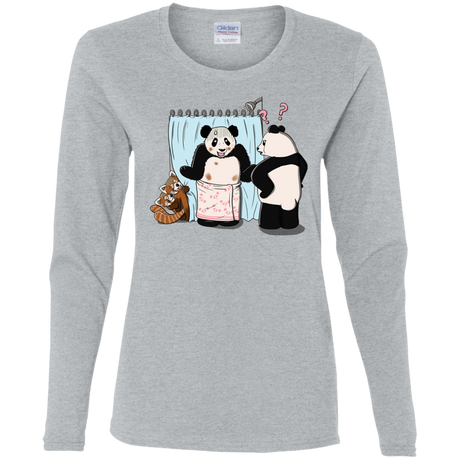 T-Shirts Sport Grey / S Panda Infidelity Women's Long Sleeve T-Shirt