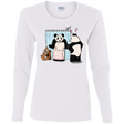 T-Shirts White / S Panda Infidelity Women's Long Sleeve T-Shirt