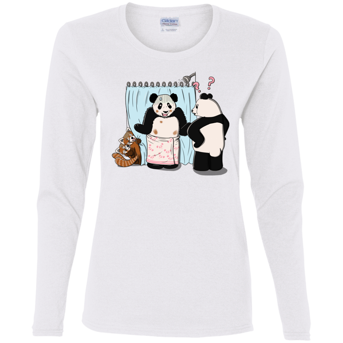 T-Shirts White / S Panda Infidelity Women's Long Sleeve T-Shirt