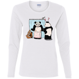 T-Shirts White / S Panda Infidelity Women's Long Sleeve T-Shirt