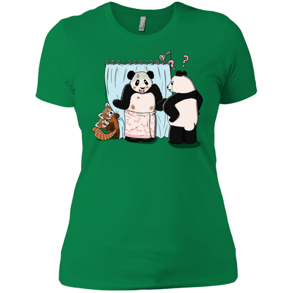 T-Shirts Kelly Green / X-Small Panda Infidelity Women's Premium T-Shirt