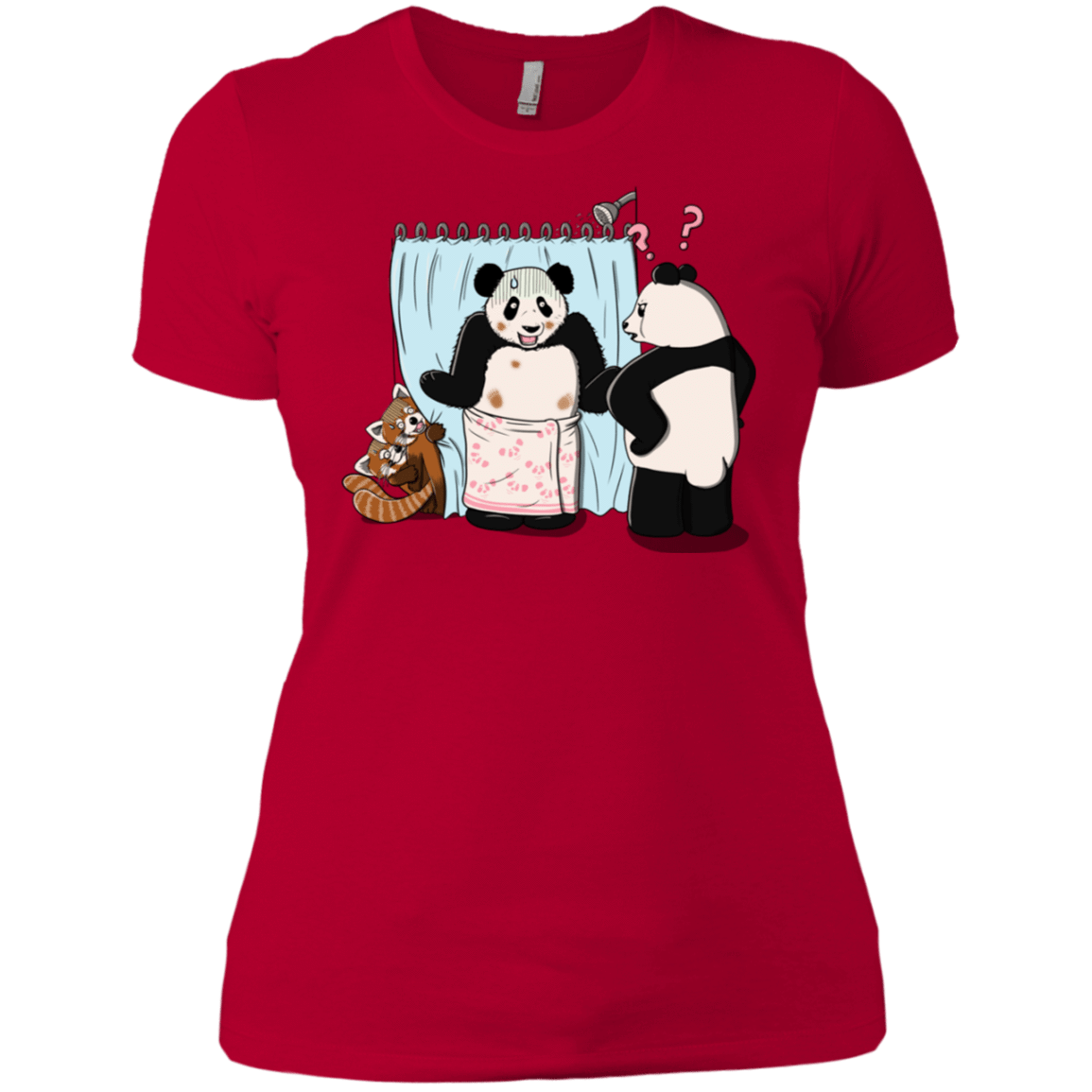 T-Shirts Red / X-Small Panda Infidelity Women's Premium T-Shirt