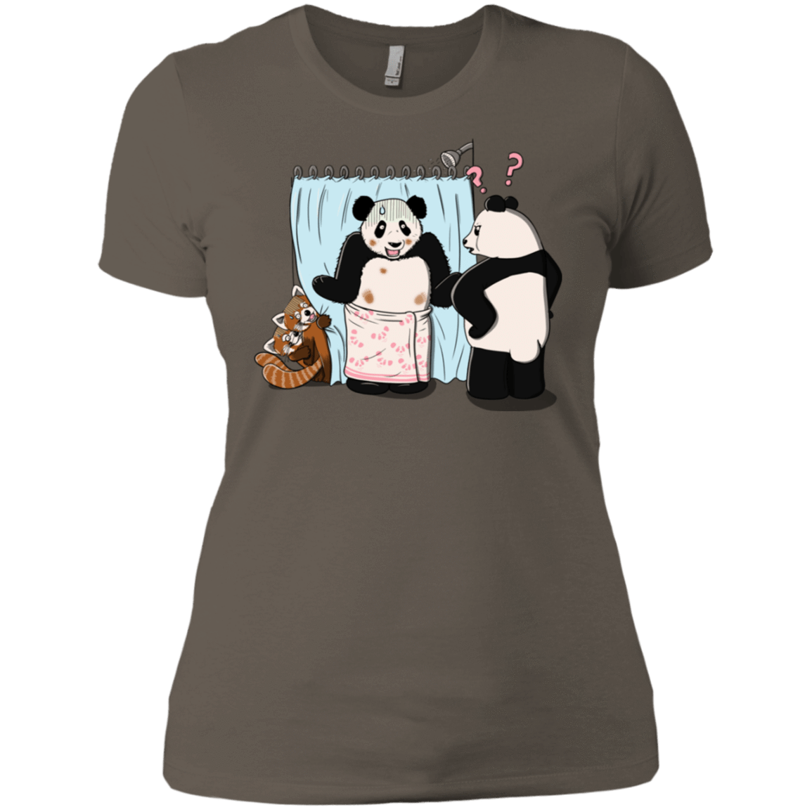 T-Shirts Warm Grey / X-Small Panda Infidelity Women's Premium T-Shirt