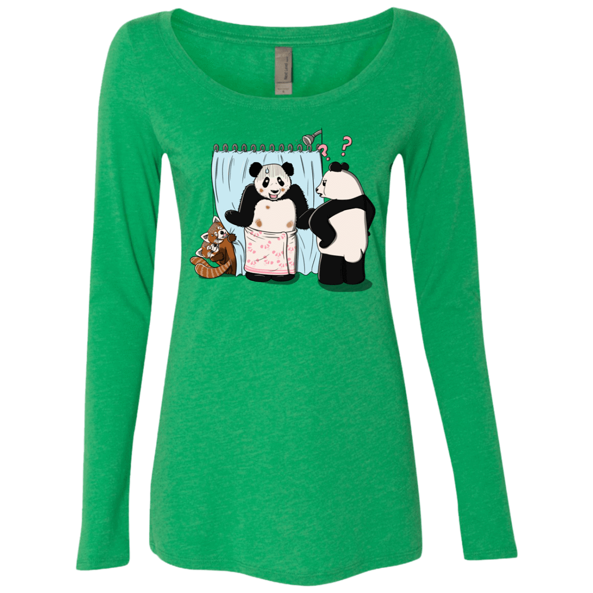 T-Shirts Envy / S Panda Infidelity Women's Triblend Long Sleeve Shirt