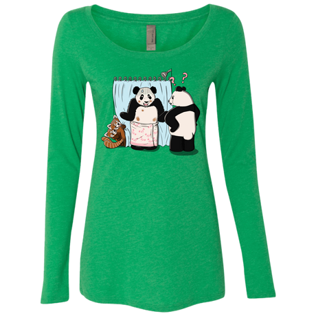 T-Shirts Envy / S Panda Infidelity Women's Triblend Long Sleeve Shirt