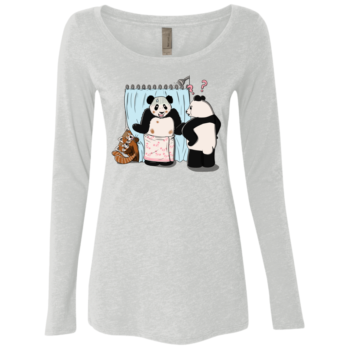 T-Shirts Heather White / S Panda Infidelity Women's Triblend Long Sleeve Shirt