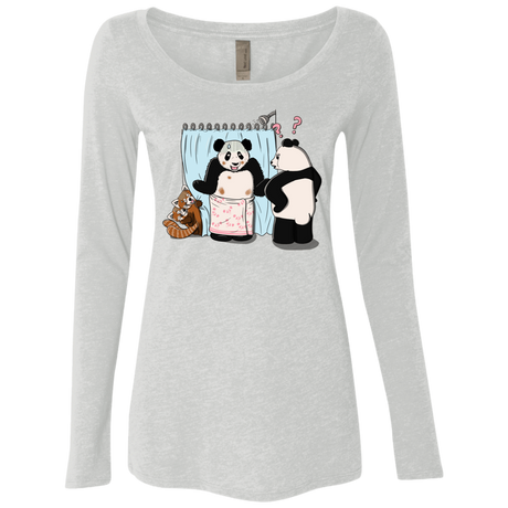 T-Shirts Heather White / S Panda Infidelity Women's Triblend Long Sleeve Shirt