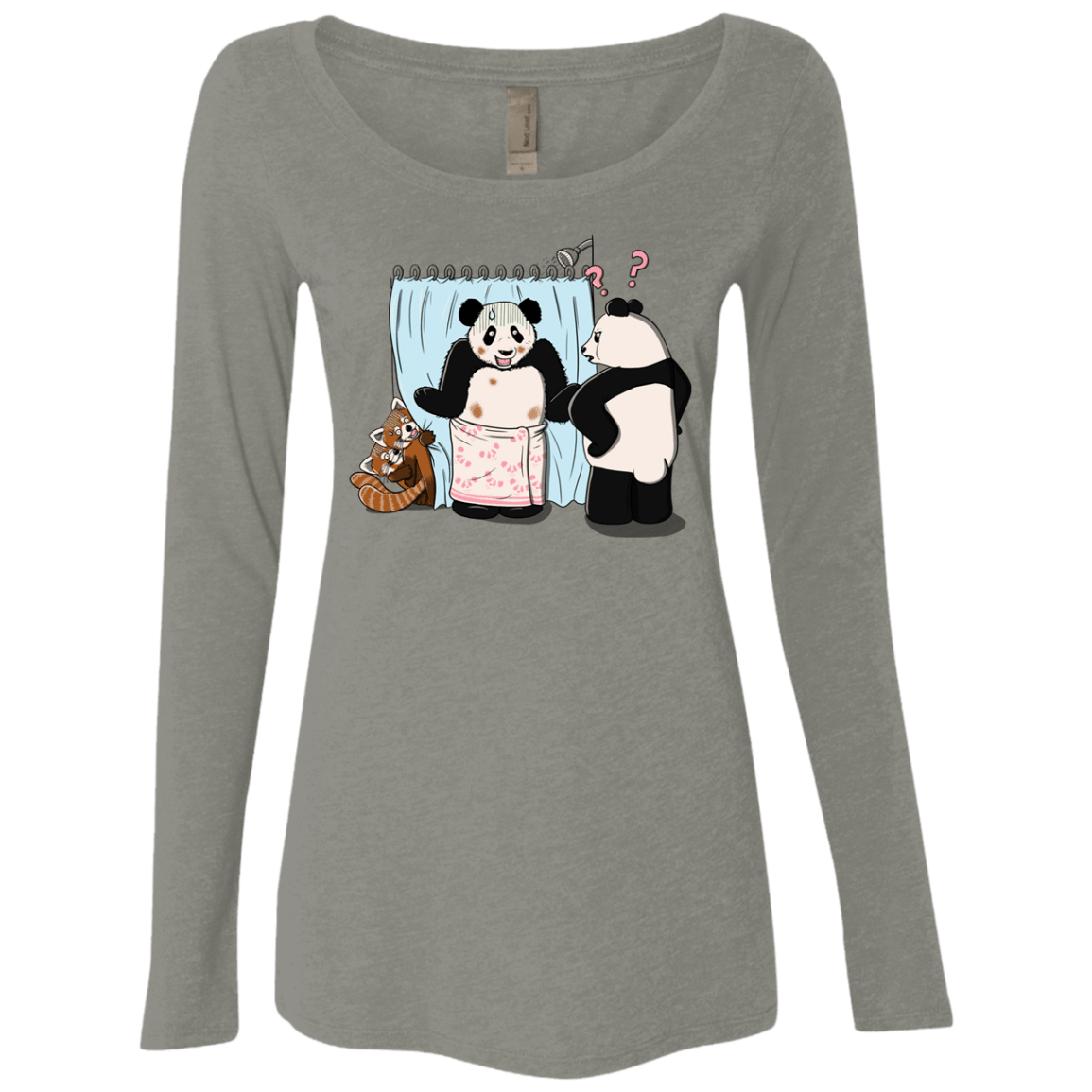 T-Shirts Venetian Grey / S Panda Infidelity Women's Triblend Long Sleeve Shirt