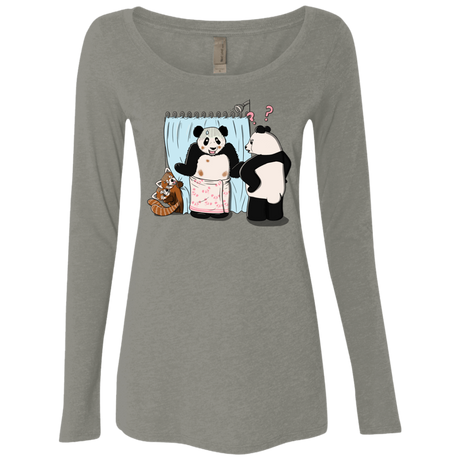 T-Shirts Venetian Grey / S Panda Infidelity Women's Triblend Long Sleeve Shirt