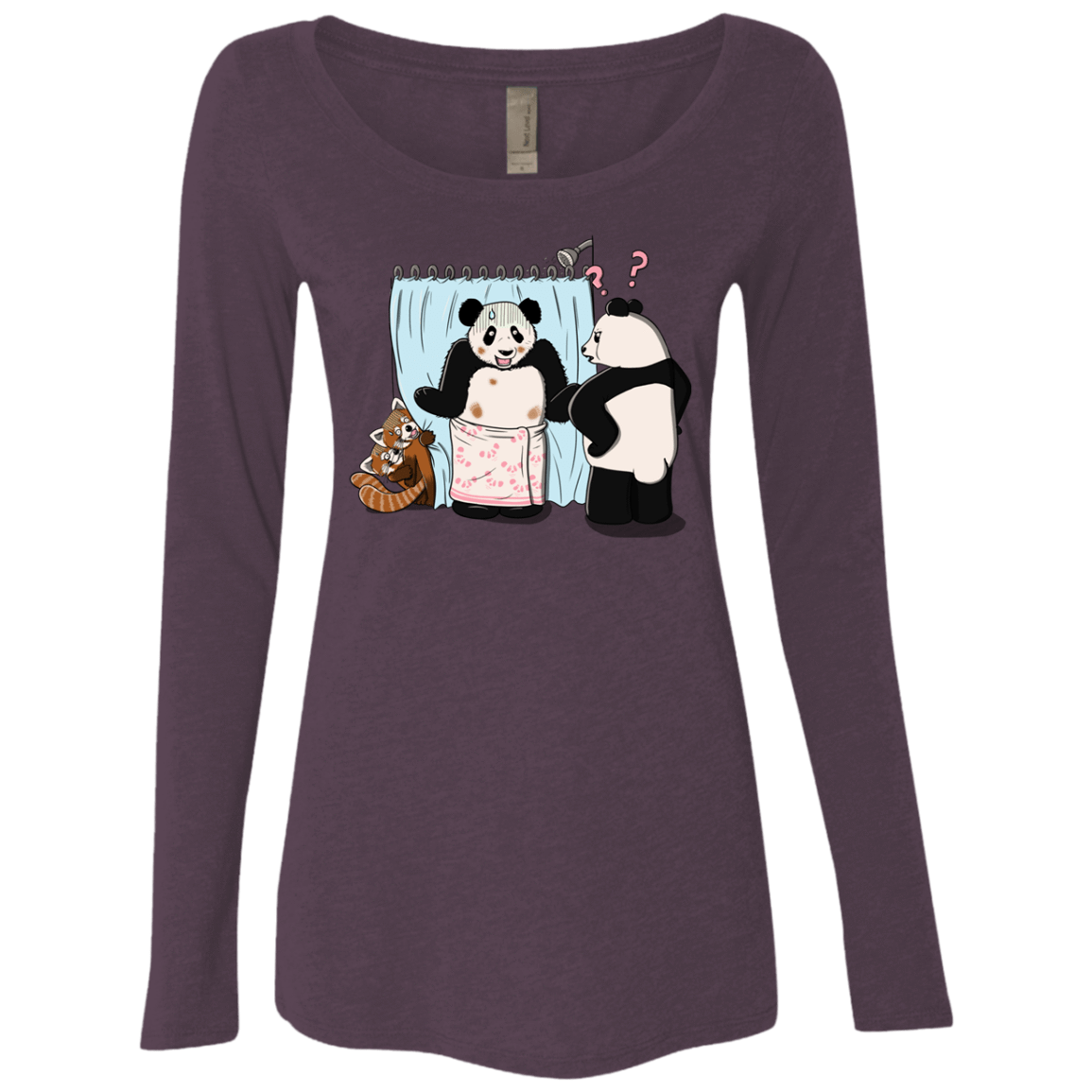 T-Shirts Vintage Purple / S Panda Infidelity Women's Triblend Long Sleeve Shirt