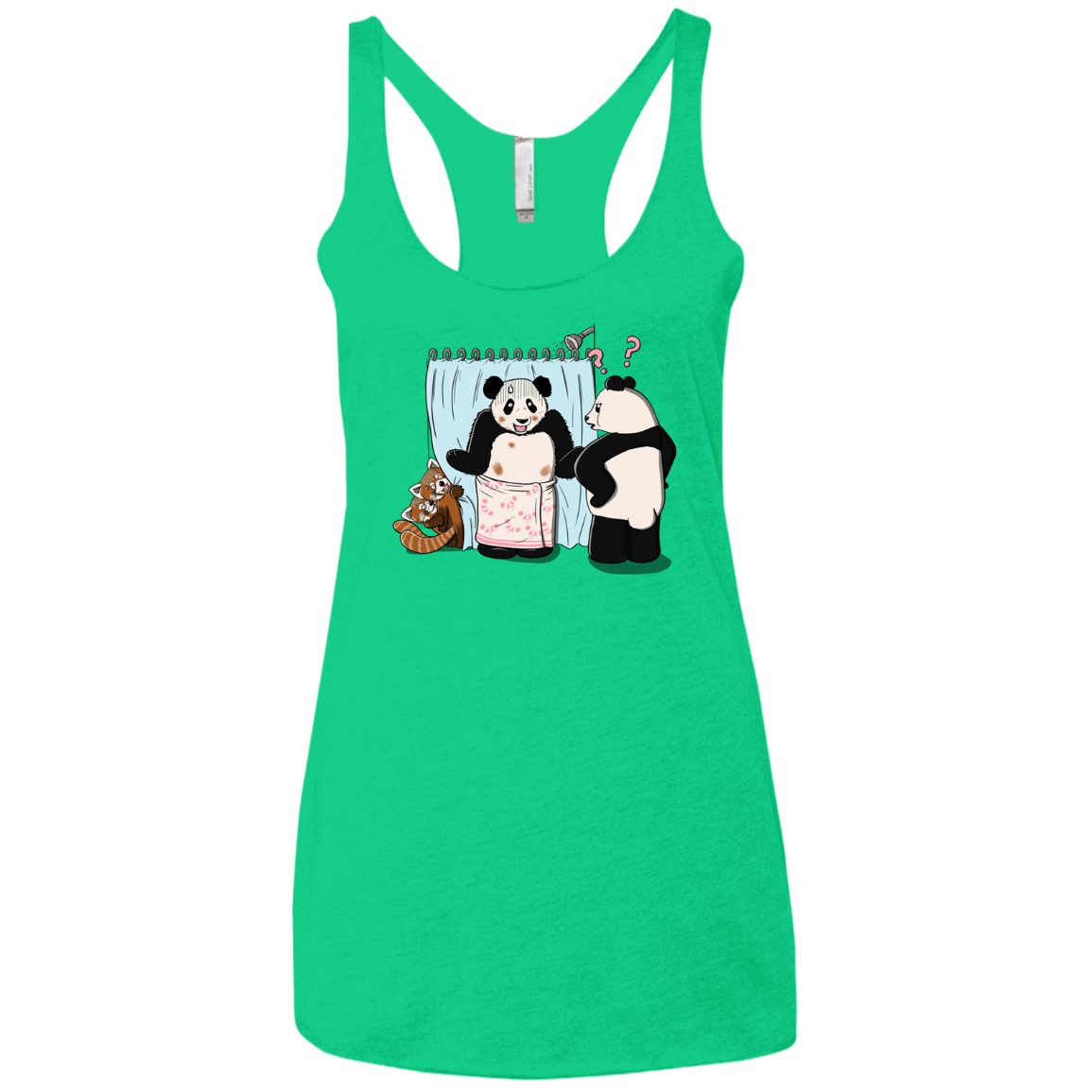 T-Shirts Envy / X-Small Panda Infidelity Women's Triblend Racerback Tank