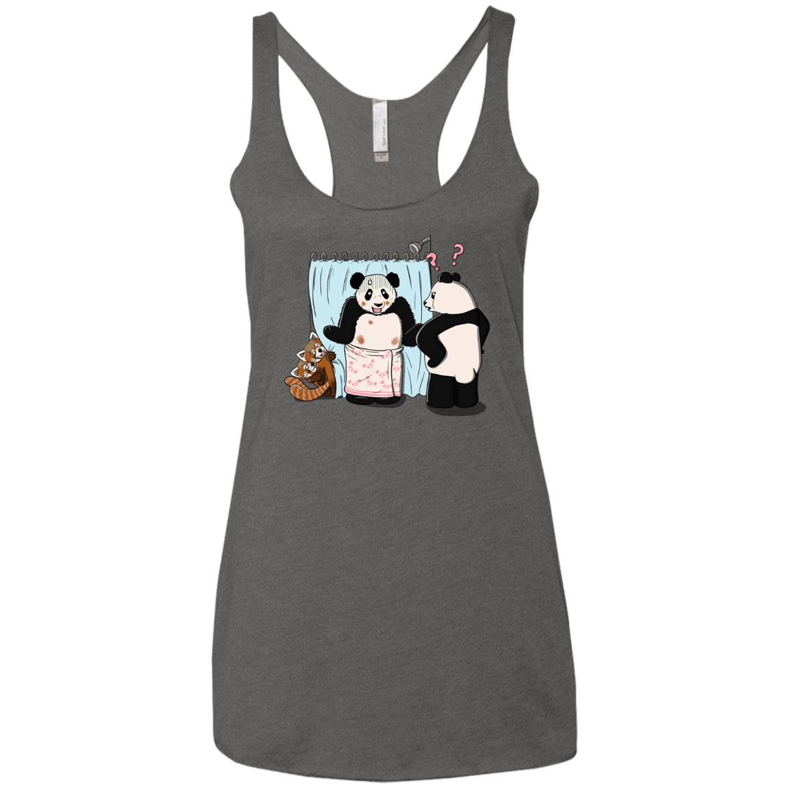 T-Shirts Premium Heather / X-Small Panda Infidelity Women's Triblend Racerback Tank