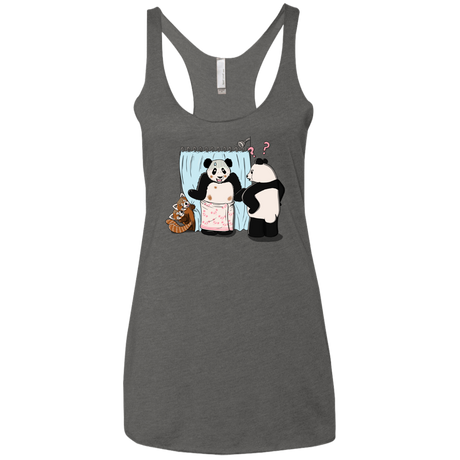 T-Shirts Premium Heather / X-Small Panda Infidelity Women's Triblend Racerback Tank