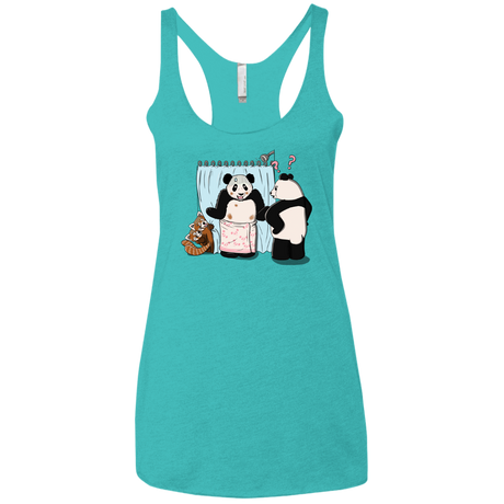 T-Shirts Tahiti Blue / X-Small Panda Infidelity Women's Triblend Racerback Tank