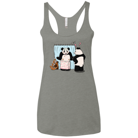 T-Shirts Venetian Grey / X-Small Panda Infidelity Women's Triblend Racerback Tank