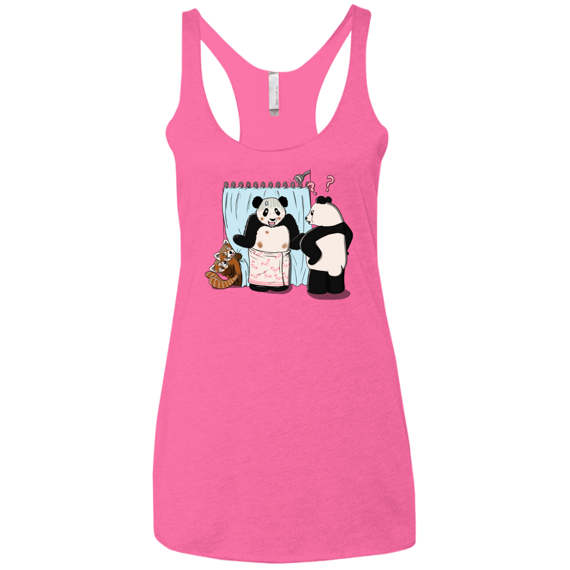T-Shirts Vintage Pink / X-Small Panda Infidelity Women's Triblend Racerback Tank