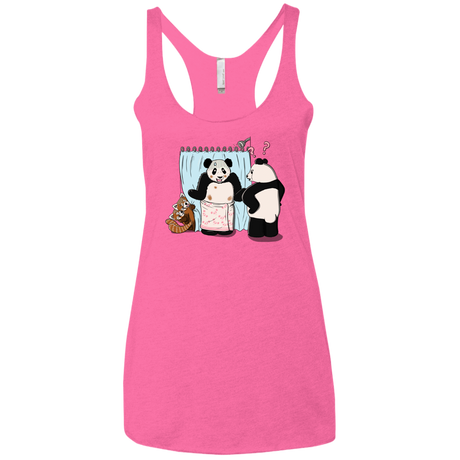 T-Shirts Vintage Pink / X-Small Panda Infidelity Women's Triblend Racerback Tank