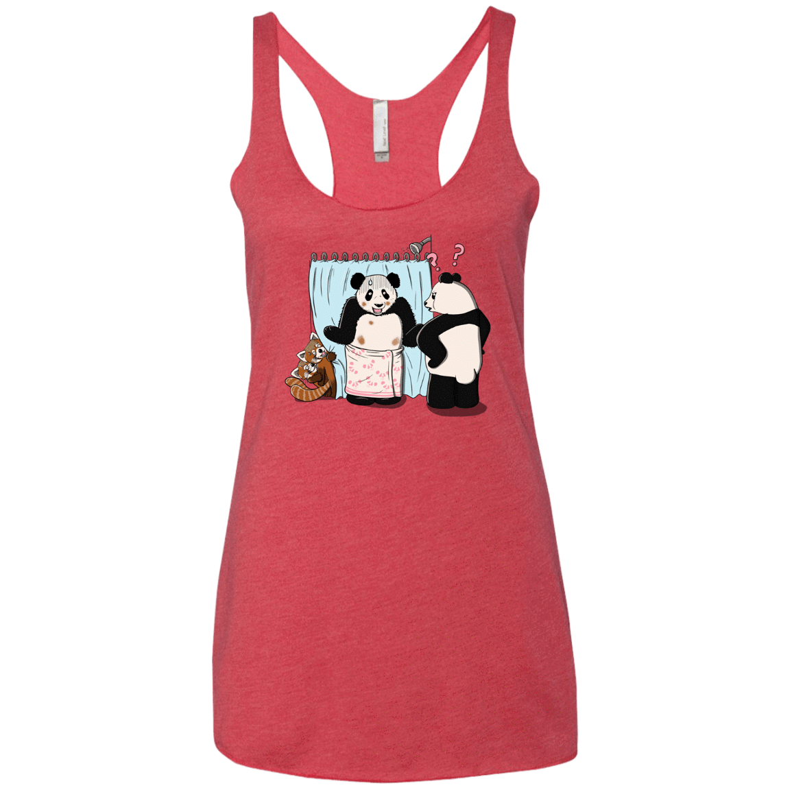 T-Shirts Vintage Red / X-Small Panda Infidelity Women's Triblend Racerback Tank