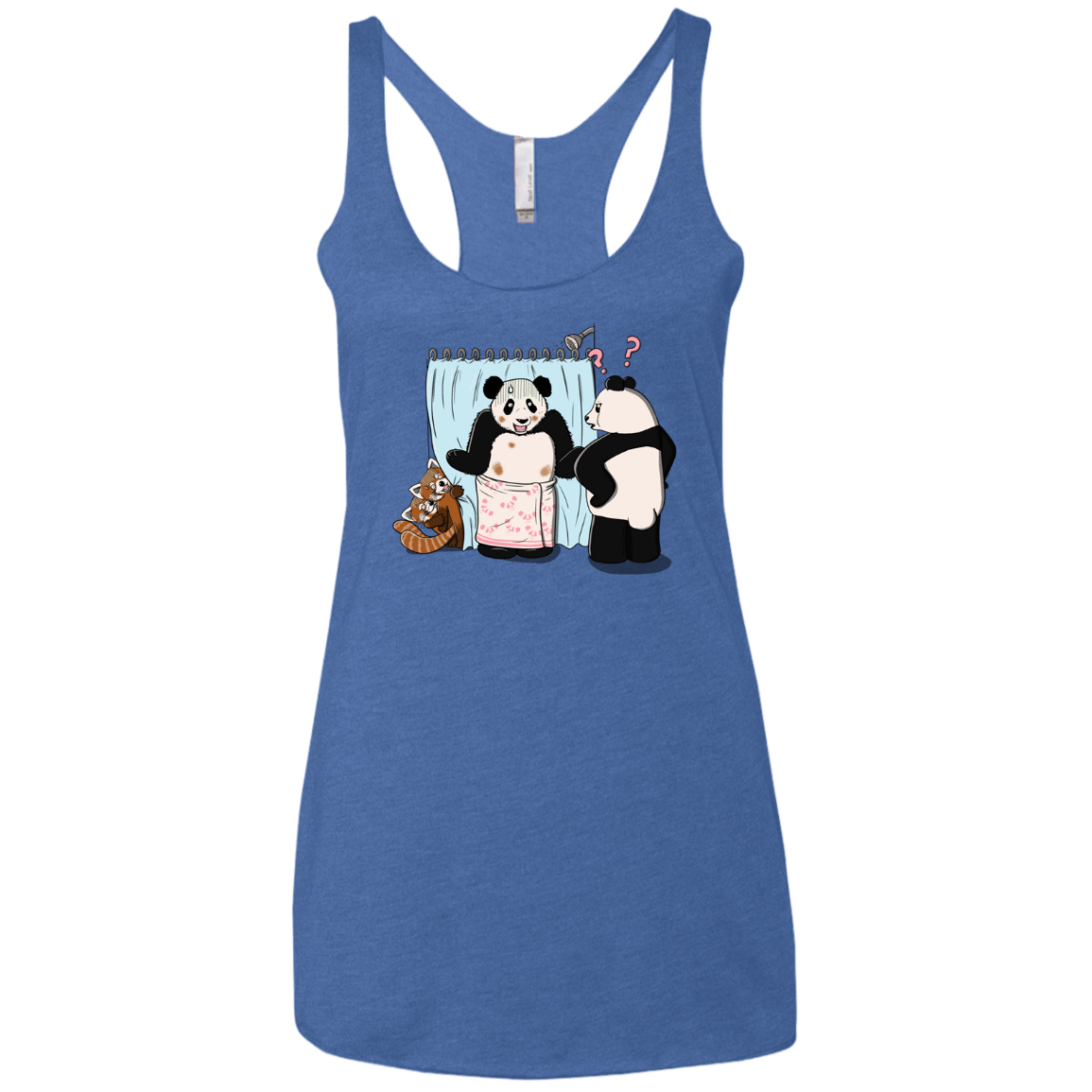 T-Shirts Vintage Royal / X-Small Panda Infidelity Women's Triblend Racerback Tank