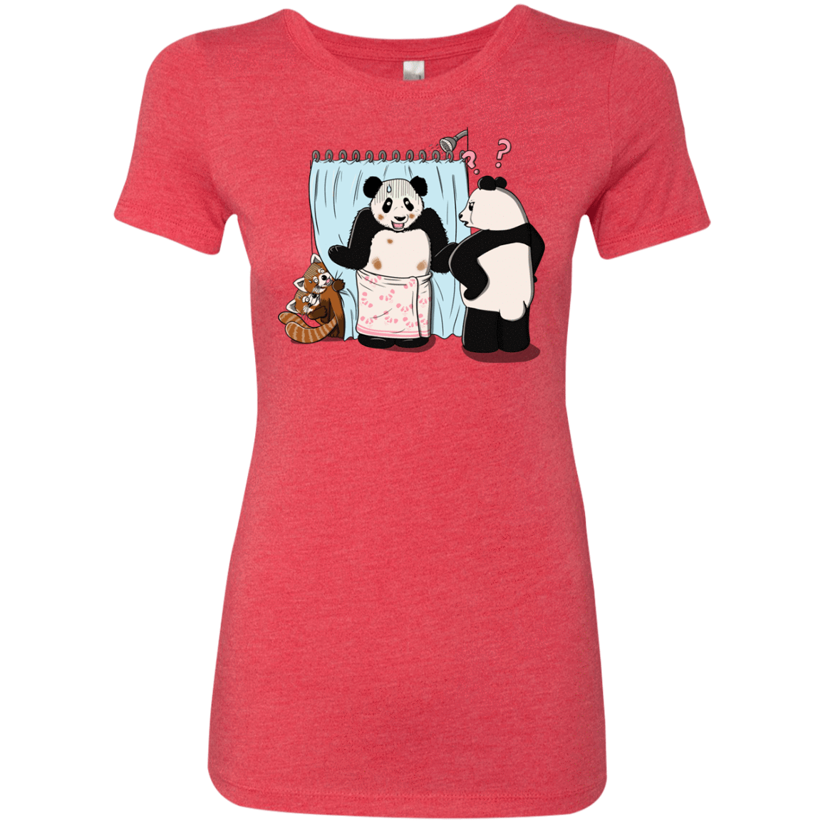 T-Shirts Vintage Red / S Panda Infidelity Women's Triblend T-Shirt
