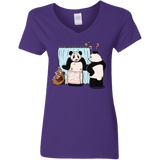 T-Shirts Purple / S Panda Infidelity Women's V-Neck T-Shirt