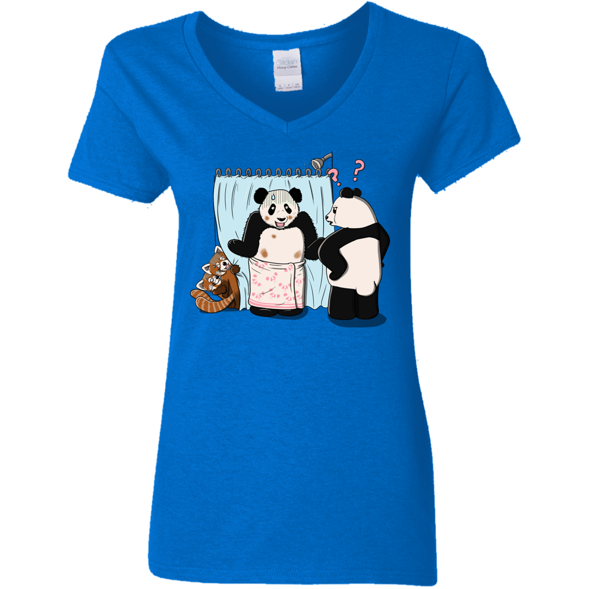 T-Shirts Royal / S Panda Infidelity Women's V-Neck T-Shirt