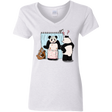 T-Shirts White / S Panda Infidelity Women's V-Neck T-Shirt