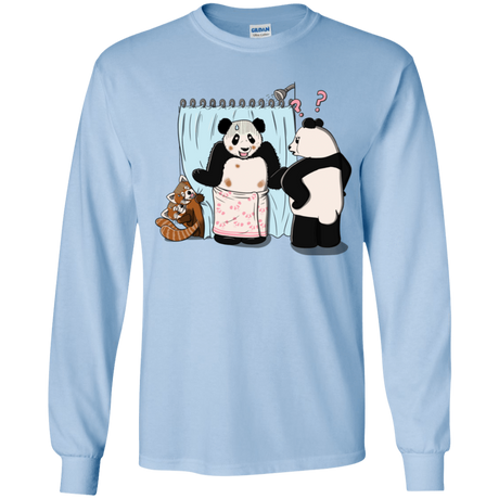 T-Shirts Light Blue / YS Panda Infidelity Youth Long Sleeve T-Shirt