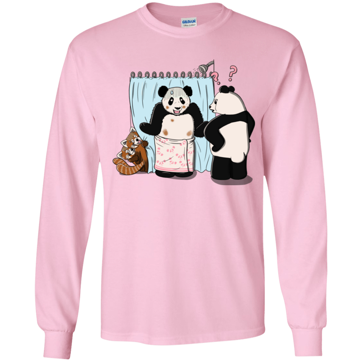 T-Shirts Light Pink / YS Panda Infidelity Youth Long Sleeve T-Shirt