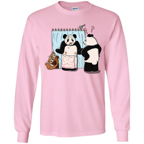 T-Shirts Light Pink / YS Panda Infidelity Youth Long Sleeve T-Shirt
