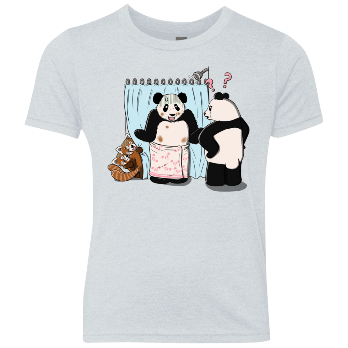 T-Shirts Heather White / YXS Panda Infidelity Youth Triblend T-Shirt
